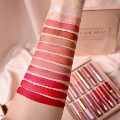 Mocallure 12 Pcs Matte Liquid Lipgloss Set)
